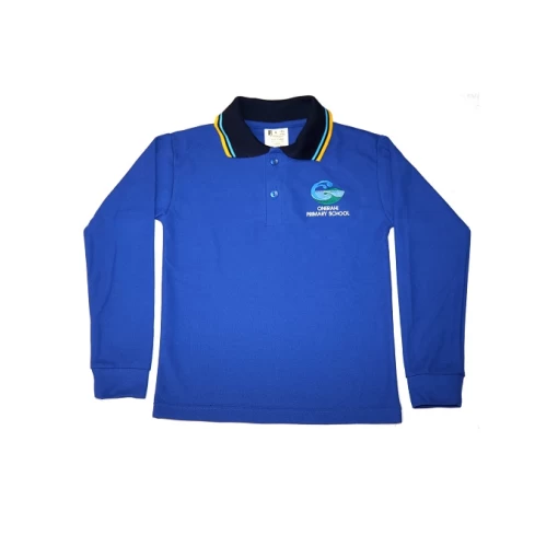 Onerahi Primary Long Sleeve Royal Polo RESIZED Onerahi Primary Long Sleeve Royal Polo RESIZED