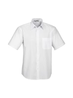 Short Sleeve White Dress Shirt