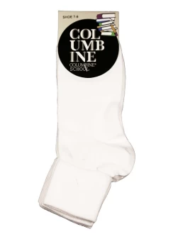 White Ankle Socks 3 Pair Pack by Columbine - END OF LINE