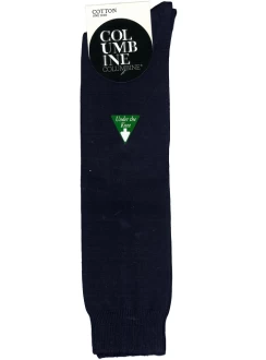 Plain Navy Under The Knee Socks by Columbine - end of line