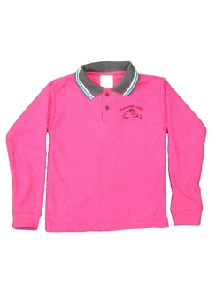 Hurupaki Primary School Long Sleeve Magenta Polo by Bethells Uniforms
