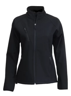 Plain Girls Black Soft Shell Jacket by Cloke