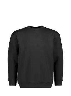 Plain Black Crew Sweat by Cloke