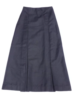 Plain Navy Box Pleat ANKLE LENGTH Skirt by Bethells Uniforms