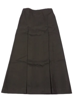 Plain Black Box Pleat ANKLE LENGTH Skirt by Bethells Uniforms