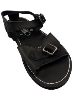 Kekz Black Roman Sandals - ex Uniform Hub
